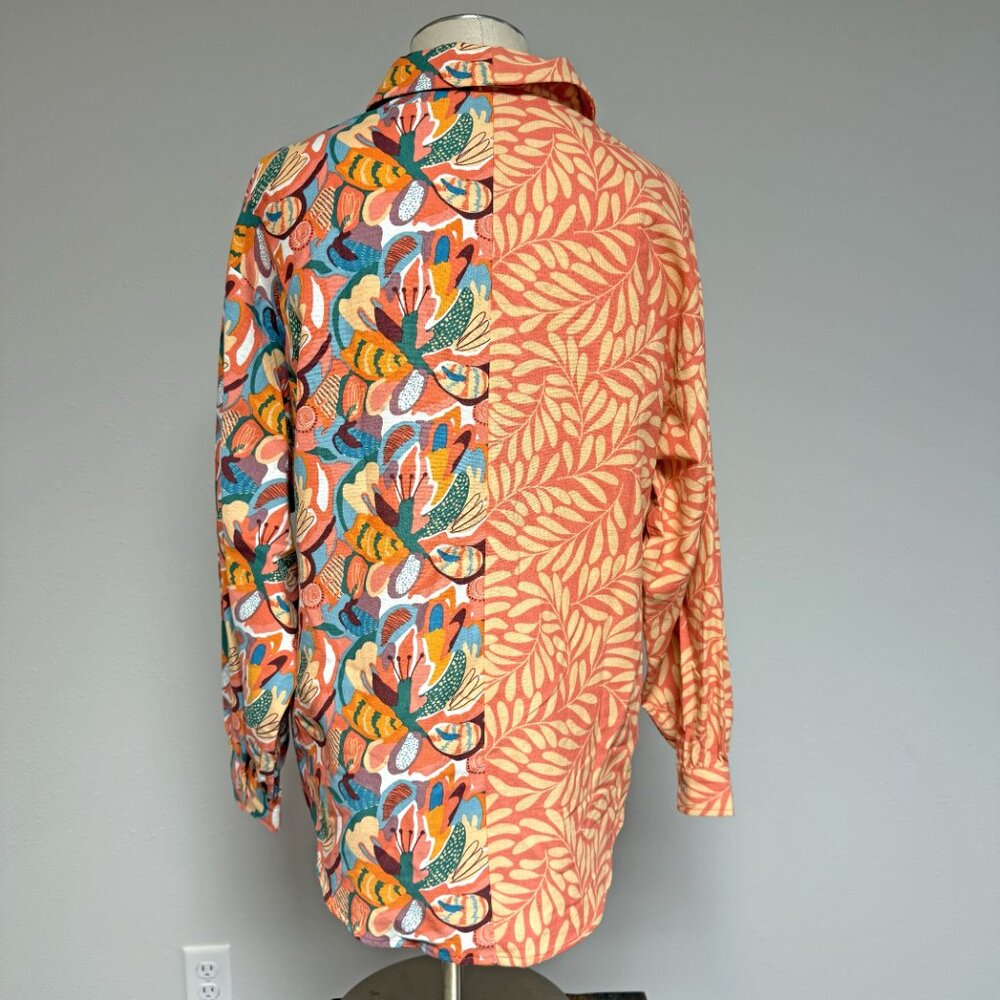 Aura Oversized Button Front Top - image 3